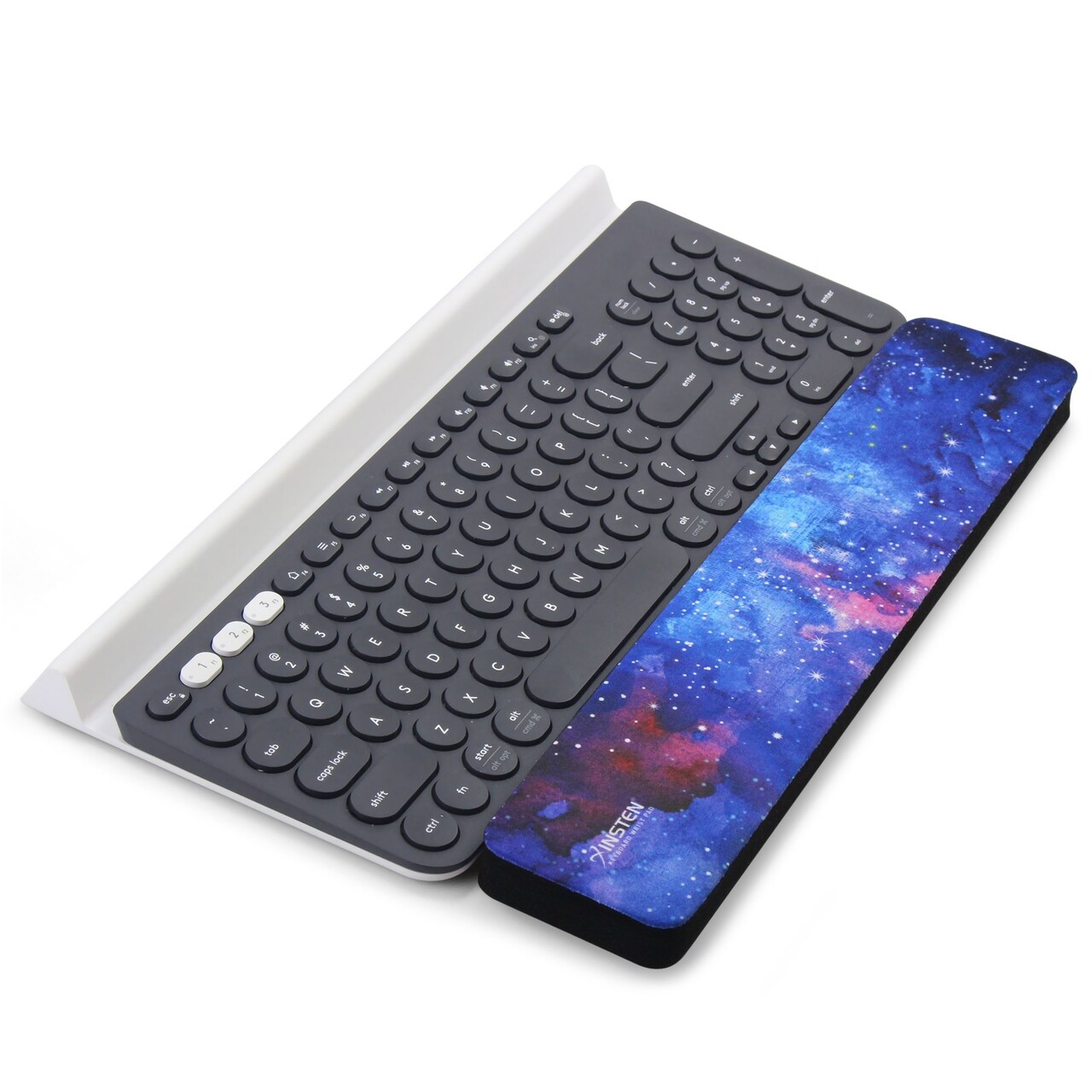 Keyboard Wrist Rest Pad Ergonomic Support for Computer Laptop Typing, Galaxy, 13.8" x 2.8"